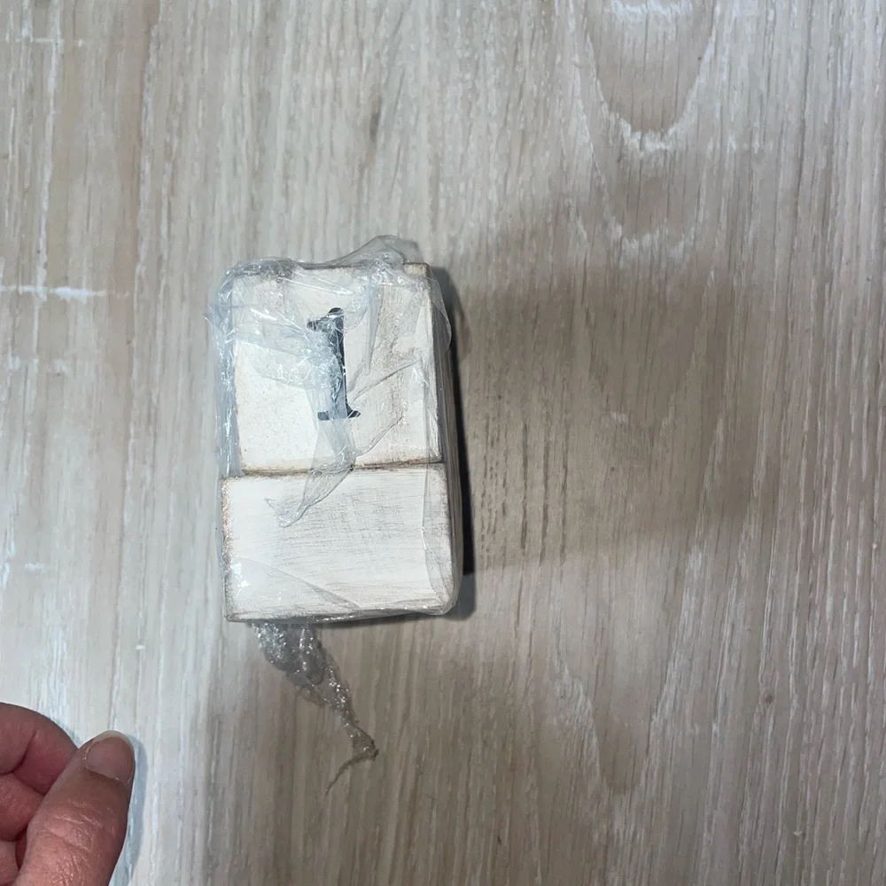 Wooden Rustic Wedding Day Count Down Blocks for Dresser/Desk